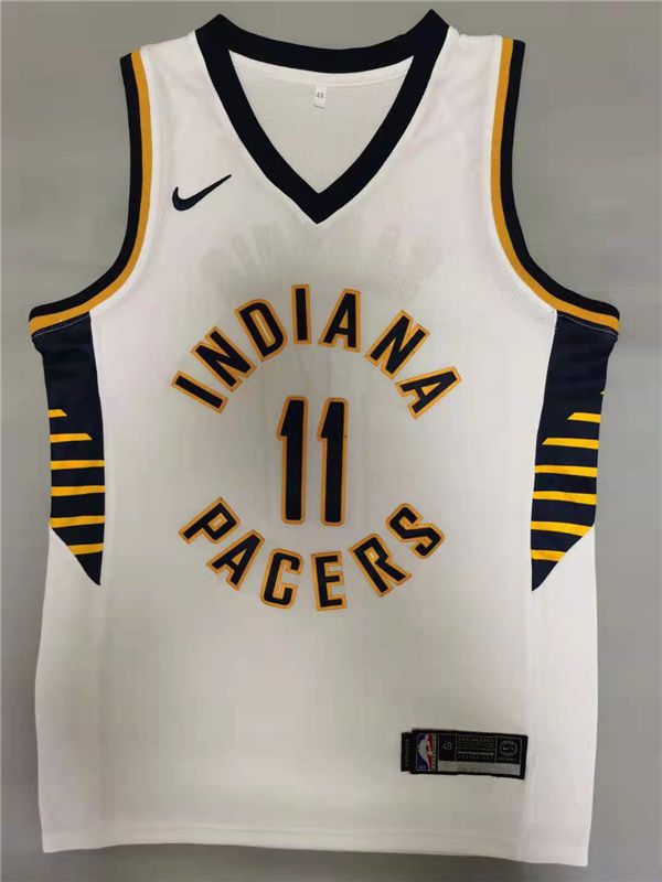 Men Indiana Pacers 11 Sabonis White 2021 Game Nike NBA Jerseys